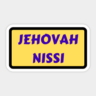 Jehovah Nissi - Lord Is My Banner | Christian Typography Sticker